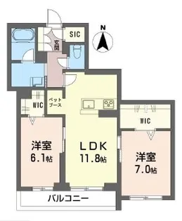レデン【2階】の間取り