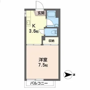 二階堂アパート【2階】の間取り