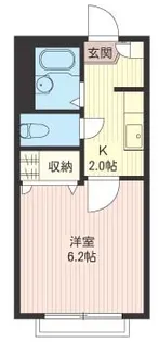 パピヨン南大井【1階】の間取り