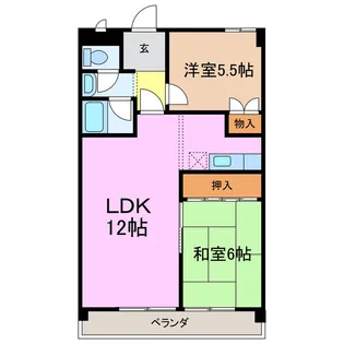 フェステ菊屋第6【3階】の間取り