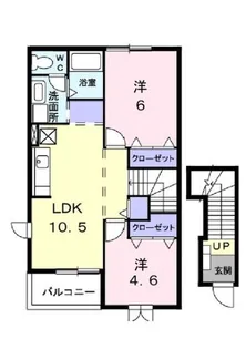メゾンサンケイ2【2階】の間取り