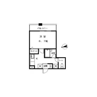 ルミエール梅丘【4階】の間取り