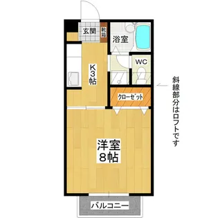 ラフォーレ3たかつのおか【2階】の間取り