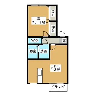 エクレールB棟【2階】の間取り