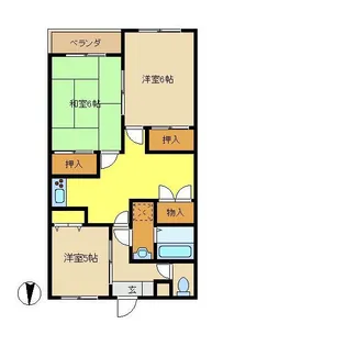 ニューグリーンハイツ【2階】の間取り