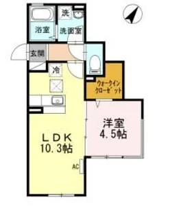 CASA VERDE【1階】の間取り