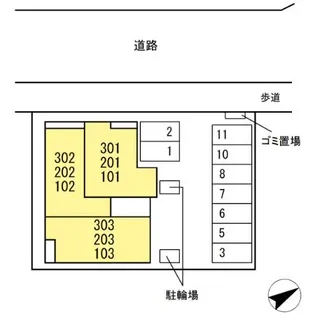 Calme Ville【1階】の間取り