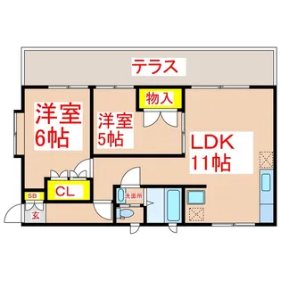 アーベイン・タカオ【1階】の間取り