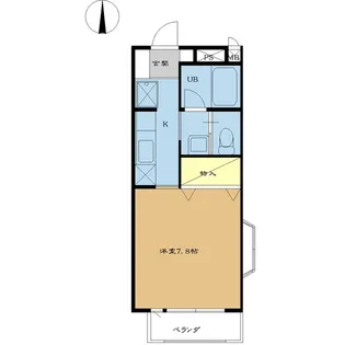 αNEXT前橋第12【2階】の間取り