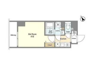 Lien御殿山【7階】の間取り