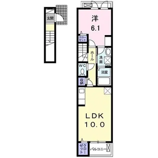ペーナ伏見稲荷【2階】の間取り