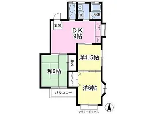 ヴィラ・オレンジ【2階】の間取り