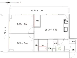 ホワイトパーク【3階】の間取り