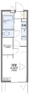 レオパレスエスティーハイム【1階】の間取り