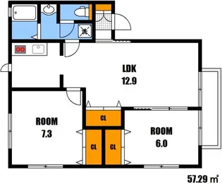 レトアSin【2階】の間取り