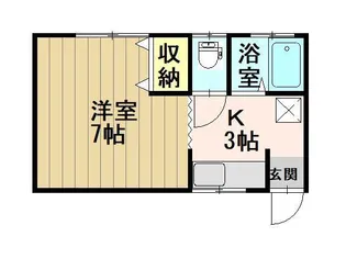 桔梗野ハイムII【1階】の間取り