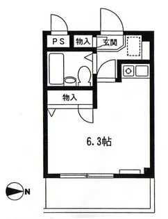 LXEES千鳥【4階】の間取り