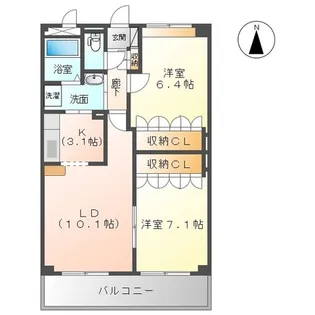 グレイスヴィラ【2階】の間取り
