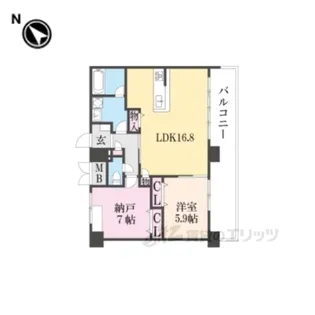 ベロフィオーレ宮之阪【6階】の間取り