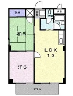 シティハイツ千種I【1階】の間取り