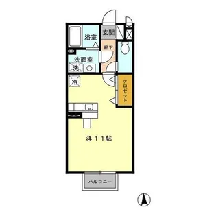 グレイスガーデン A【2階】の間取り