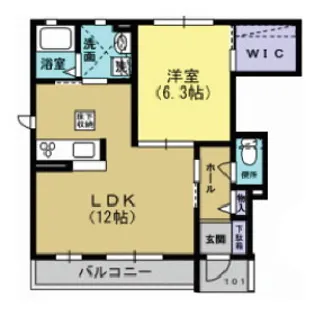 クリード江川II【1階】の間取り