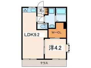 ハイツ西町【2階】の間取り