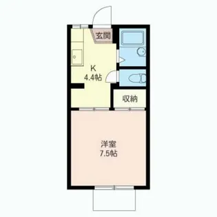 ルミエール楠【1階】の間取り