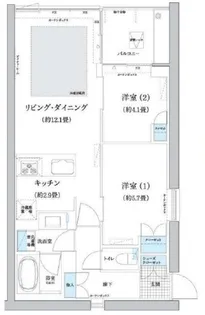 ガーデニエール砧WEST【8階】の間取り