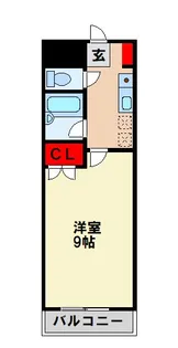 プロスペール通古賀III【3階】の間取り