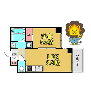 ラフィーネ高倉【3階】の間取り