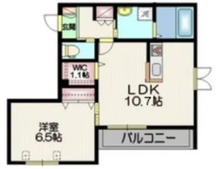 フェリクス五本木【3階】の間取り