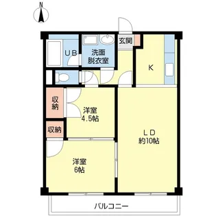 メゾン江戸川【1階】の間取り