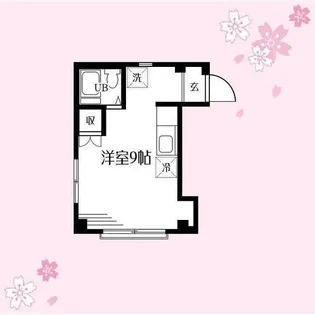 スクエア矢部【2階】の間取り