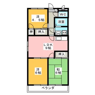レジデンス扶桑II【2階】の間取り