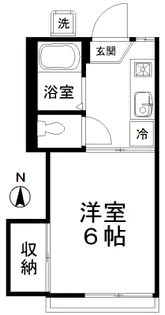 コーポラス椿【1階】の間取り