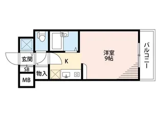 エクセレント上新13【2階】の間取り