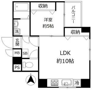 ルースパティオ【4階】の間取り