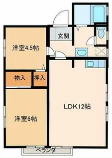 フレグランスこかわ【2階】の間取り