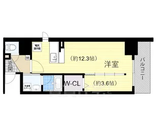 ソシオ心斎橋【2階】の間取り