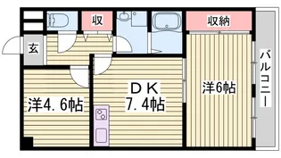 ペシュmotoshio【7階】の間取り