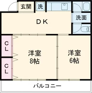 アサヒマンション【2階】の間取り