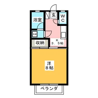 マルハコーポC【2階】の間取り