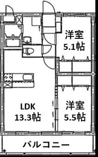 ゼニス森町【3階】の間取り