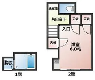 森ハウス【2階】の間取り