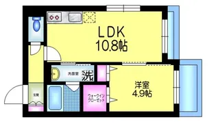 Apt.響 アプトヒビキ【4階】の間取り