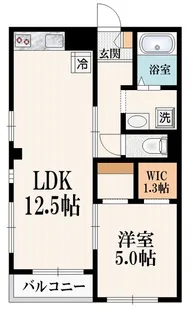 キャッスル高根KO【1階】の間取り