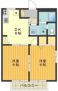ヴィラ四谷【1階】の間取り