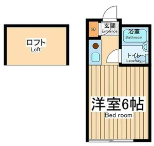 ビーカーサ淵野辺リボーン【2階】の間取り