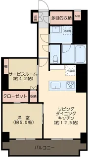 ヴィラロイヤル文京西片【4階】の間取り